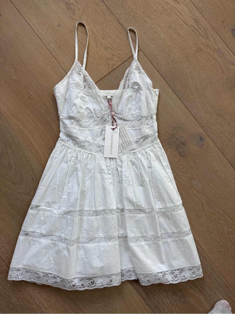 LoveShackFancy White Lace Sundress